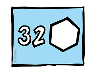 32 شكل خماسي
